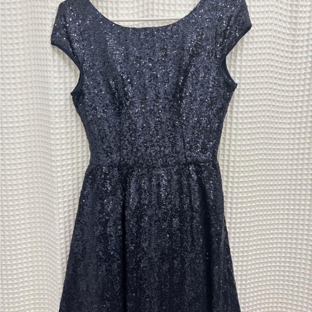 B Darlin Sparkling navy Mini Dress